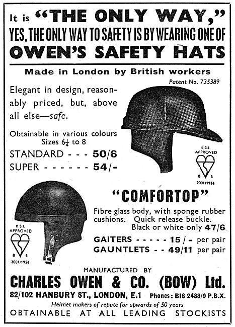 Owens Safety Hats - Owens Helmets                                