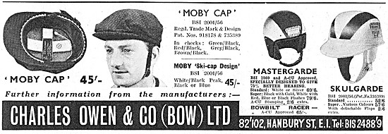 Charles Owen Motor Cycle Helmets - Moby Cap -  Mastergarde       
