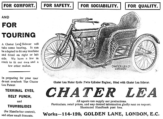 Chater Lea Motor Cycles - Chater Lea Sidecars                    