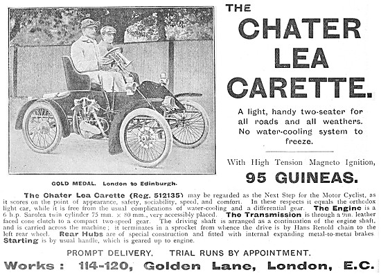 1908 Chater Lea Carette                                          