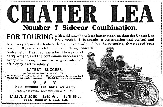 Chater Lea Number 7 Sidecar Combination                          