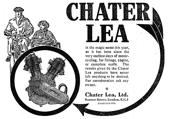 1919 Chater Lea Motor Cycles                                     