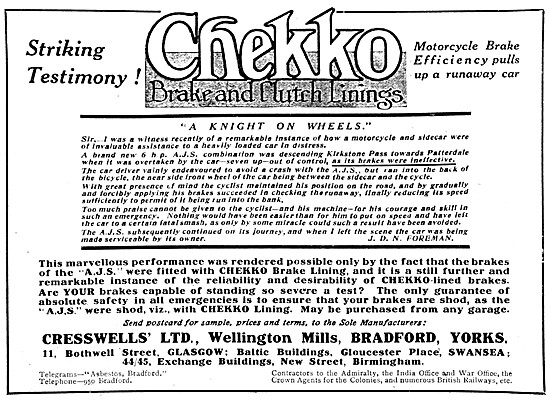 Chekko Brake & Clutch Linings                                    