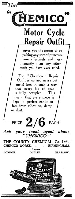 1927 Chemico Puncture Repair Outfit                              