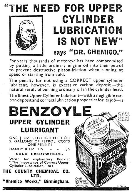 Chemico Benzoyle Upper Cylinder Lubricant                        