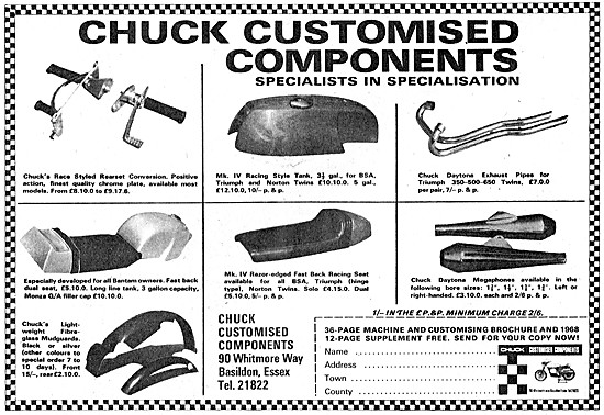 Chuck Custom Parts For Motorcycles                               