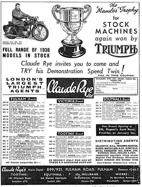 Claude Rye Motorcycle Dealership                                 