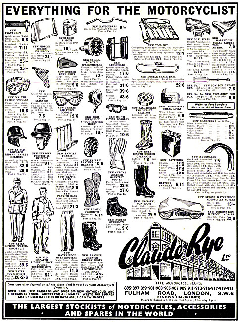 Claude Rye Motorcycle & Parts Dealership                         