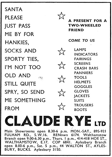 Claude Rye Motorcycle Dealership                                 