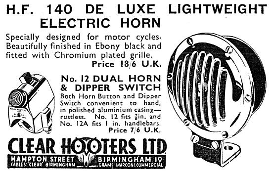 Clear Hooters H.F.140 De Luxe Lightweight Electric Horn          