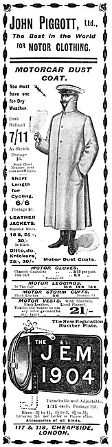 John Piggott Edwardian Era Motorists Wear                        