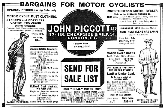 John Piggott Motorcyle Tyres, Accessories & Clothing             