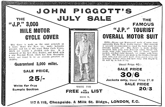 Piggotts Motor Cycle Covers                                      