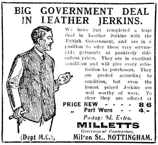 Milletts Government Surplus Motor Cycle Clothing                 