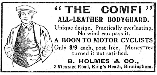 Comfi All-Leather Motor Cycle Bodyguard                          