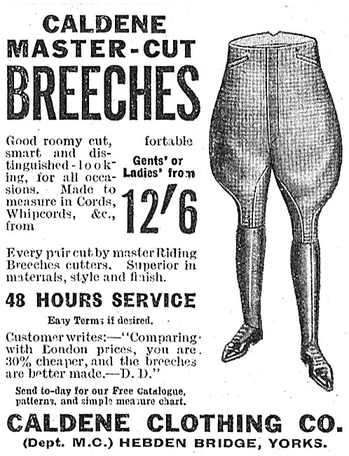 Caldene Master-Cut Breeches 1928 Style                           