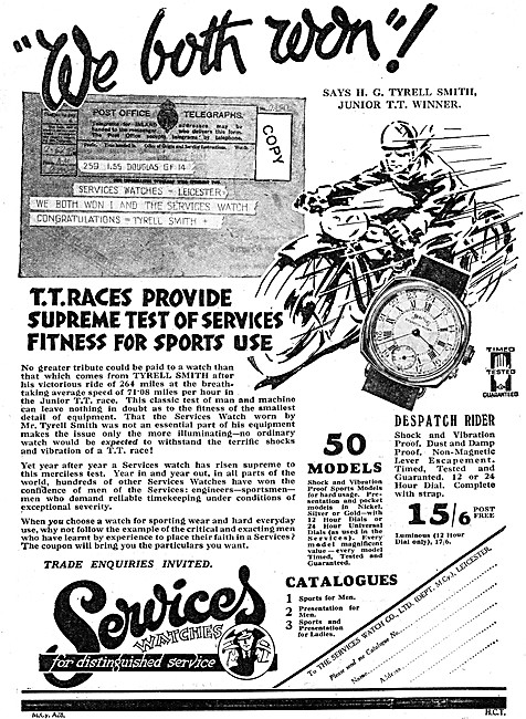 1930 Services Despatch Rider Watches                             