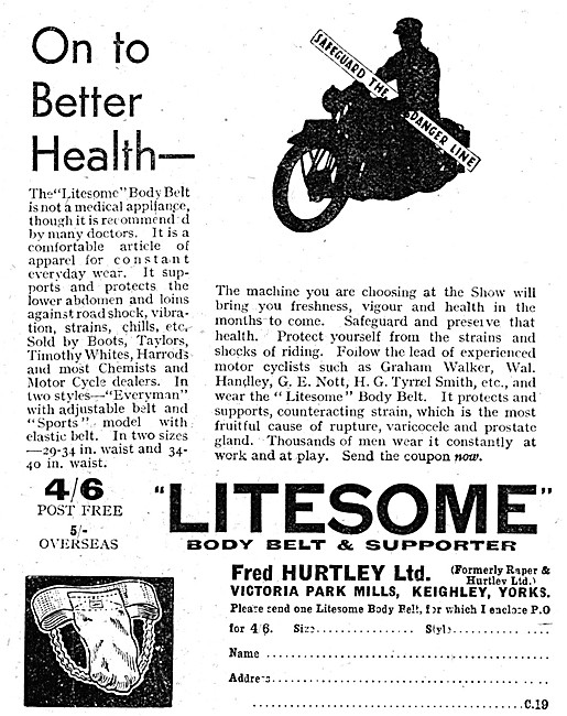 Litesome Body Belt & Supporter For Motorcyclists                 