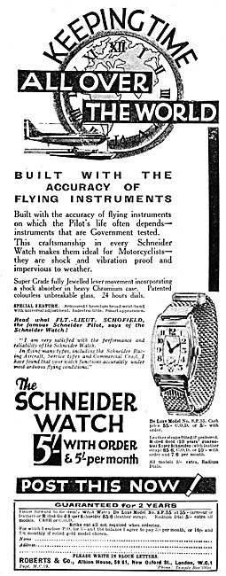 TheRoberts Schneider Watch 1932 Model                            