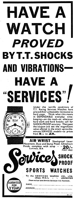 1938 Services Sports Watches - Services Air Wrist Watches        