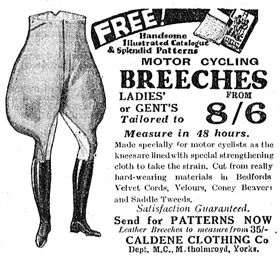 Caldene Motor Cycling Breeches                                   