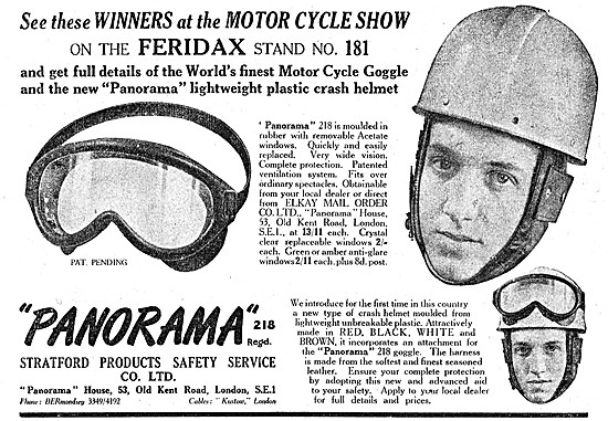 Panorama Motorcycle Safety Goggles                               