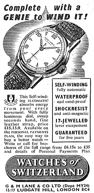 Self Winding Elcomatic Wrist Watch - Watches Of Switzerland      