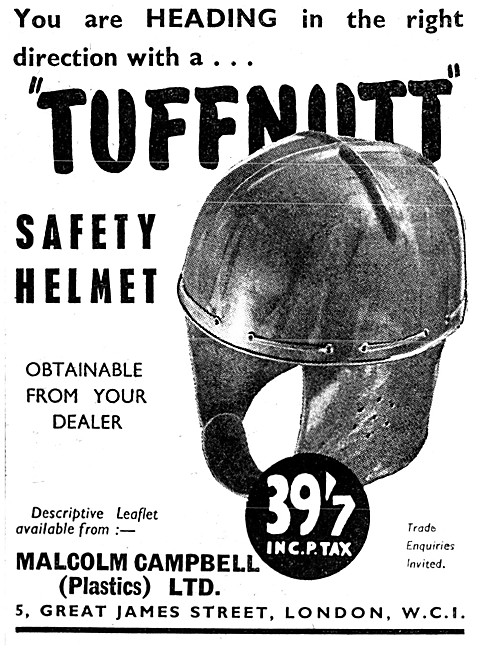 Malcolm Campbell Tuffnutt Safety Helmet                          