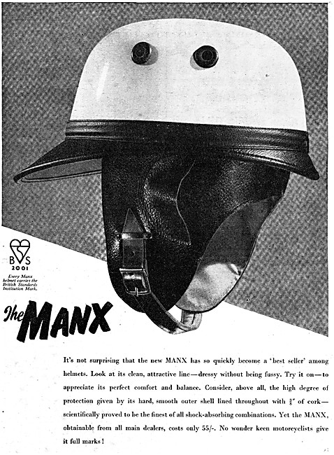 The Manx Motor Cycle Helmet 1956                                 