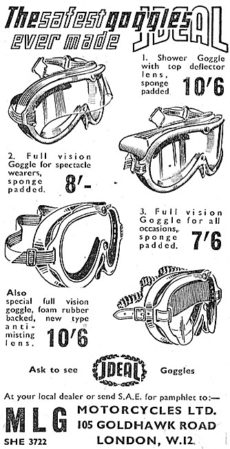 MLG Motorcycle Goggles - MLG Ideal Goggles                       