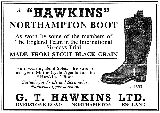 Hawkins Northampton Motorcyclists Boot 1958 Style                