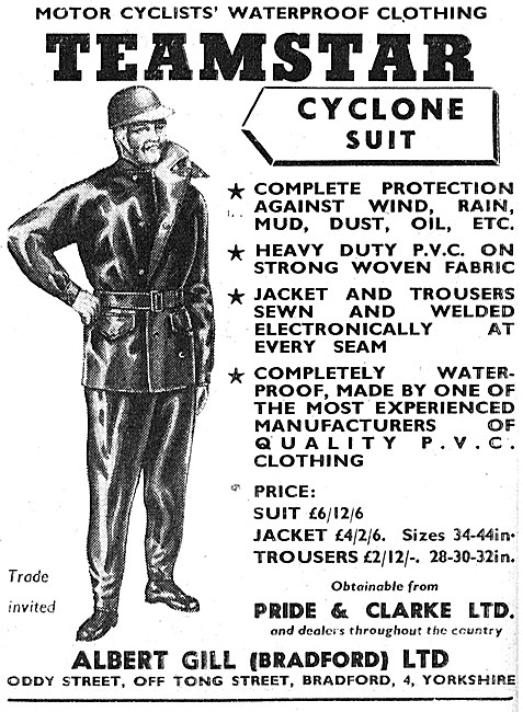 Teamster Cyclone Motorcyclists Suit                              
