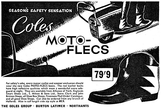 Coles Moto-Flecs Reflective Motor Cycle Boots                    