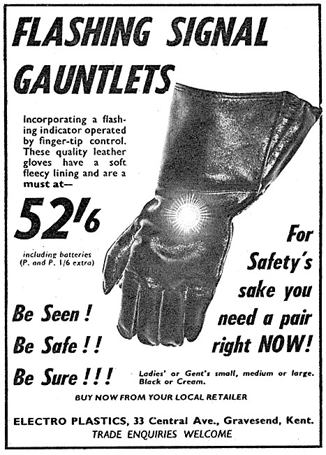 Electro Plastics Flashing Signal Gauntlets                       