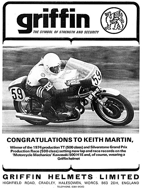 Griffin Motor Cycle Helmets                                      