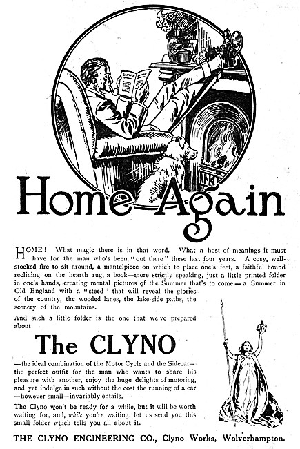 1919 Clyno Motor Cycles                                          