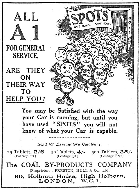 Coal By-Products SPOTS Petrol Tablets - SPOTS Petrol Additive    