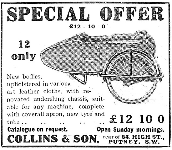 1922 Collins Sidecars Putney                                     