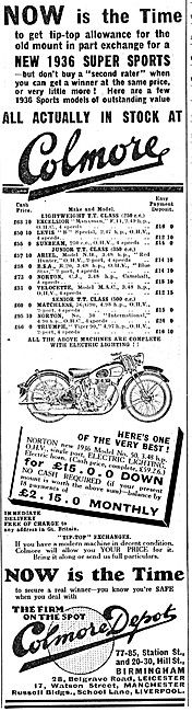 Colmore Depot Motorcycle Sales                                   