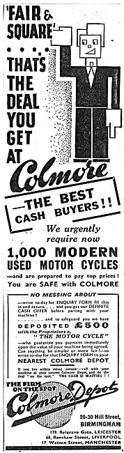 Colmore Depot Motor Cycle Sales & Service                        
