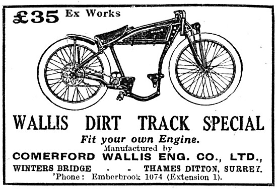 Comerford-Wallis Motor Cycles - Wallis Dirt Track Special        