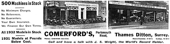 Comerfords Motor Cycle Sales                                     