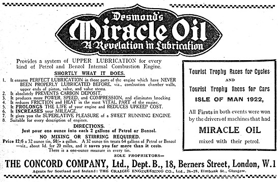 Concord Oils & Lubricants - Concord Miracle Motor Oil            