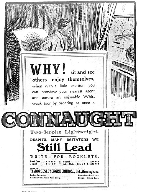 1914 Connaught Two-Stroke Lightweight Motor Cycles               