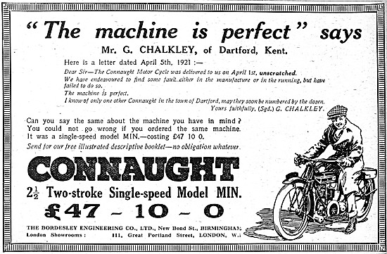 Connaught Motor Cycles - Connaught 2.5 hp Two-Stroke             