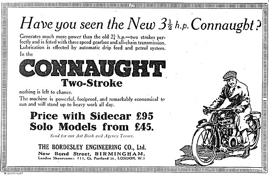 1921 Connaught Motorcycles                                       