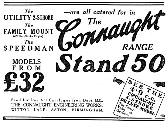 Connaught Motor Cycles - Connaught 4.9 hp 4 Stroke Motor Cycle   