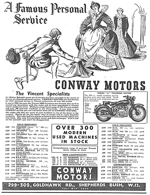 Conway Motors Motorcycle Sales & Service - 300 Goldhawk Rd.      
