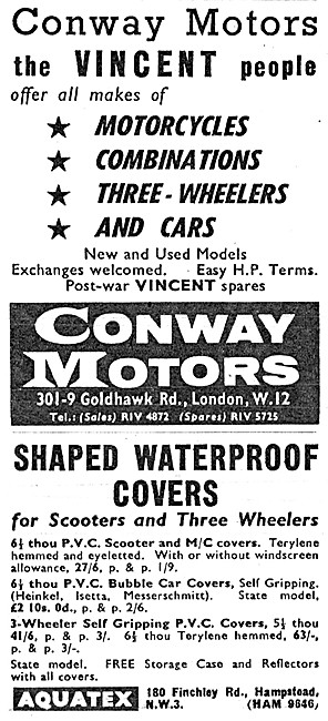 Conway Motors Motorcycle Sales & Service - Vincent Specialists   