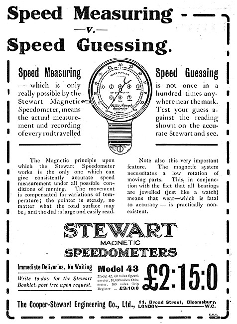 Stewart Motor Cycle Speedometer - Stewart Instruments            